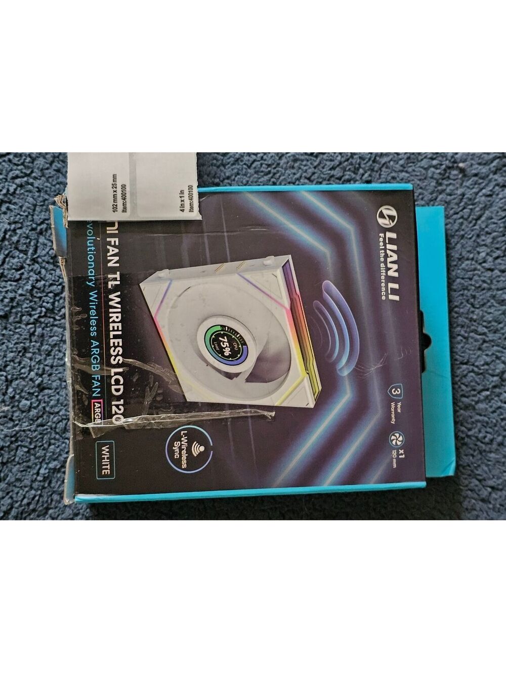Lian Li UNI FAN TL Wireless LCD 120mm ARGB Fan White